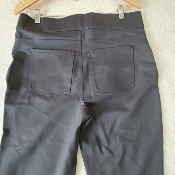 Spanx Ankle Ponte Leggings Sz 1X Pepper Gray Pullon Slimming Straight Leg NWT - Picture 6 of 12